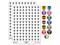 Badminton Rackets and Shuttlecock Birdy 200+ 0.50" Round Stickers